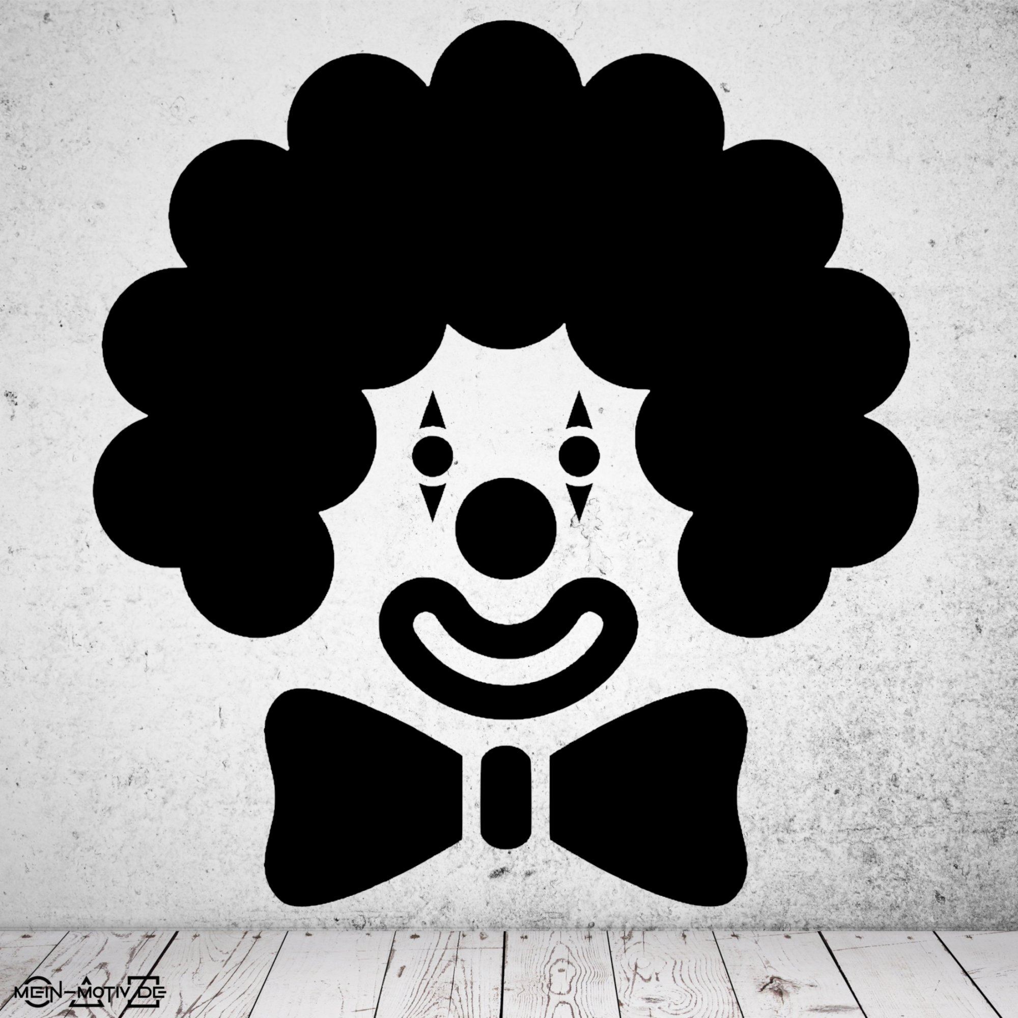 46373 Clown-Karneval Wandaufkleber